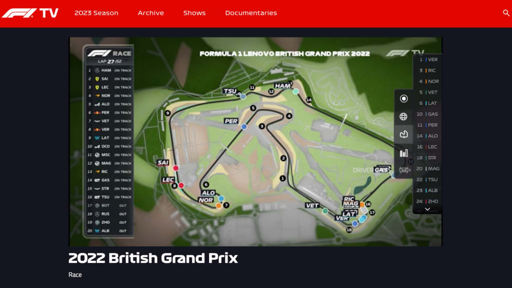 F1 tv sales free